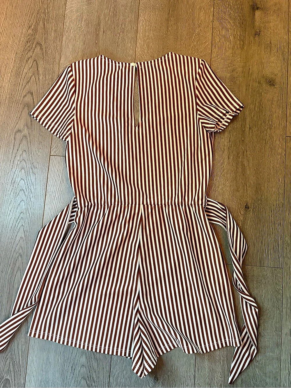 Zara Romper in Brown & White Size Small
